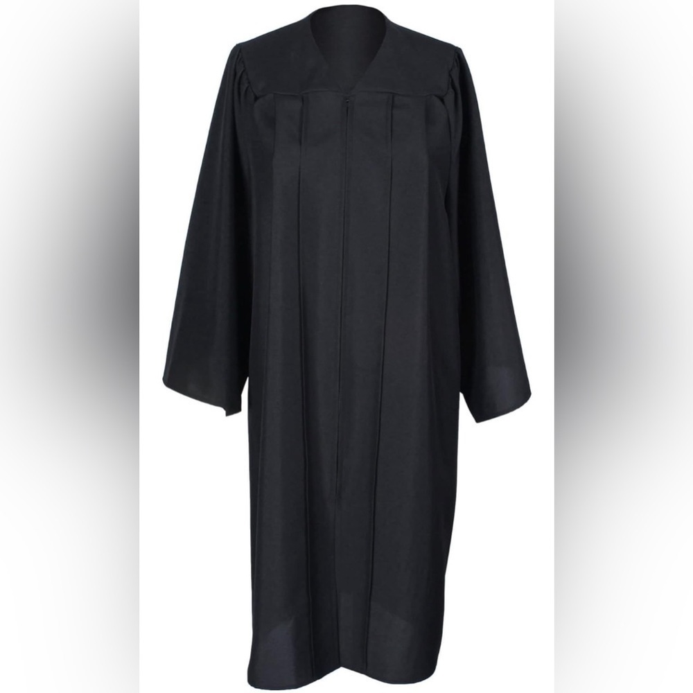 Classic Black Graduation Gown Only 5 9"- 5 11"